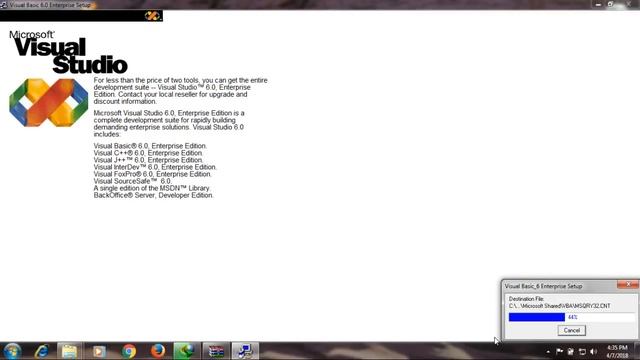 How to Install Visual Basic 6.0 Step By Step смотреть онлайн