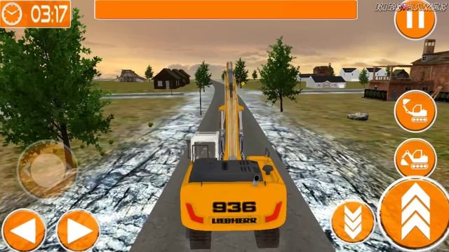 Heavy Excavator Crane Construction Simulator - Android GamePlay смотреть онлайн