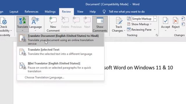 How to Translate Text in Microsoft Word Document on Windows 11/10 смотреть онлайн