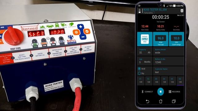 Battery tester with android application смотреть онлайн