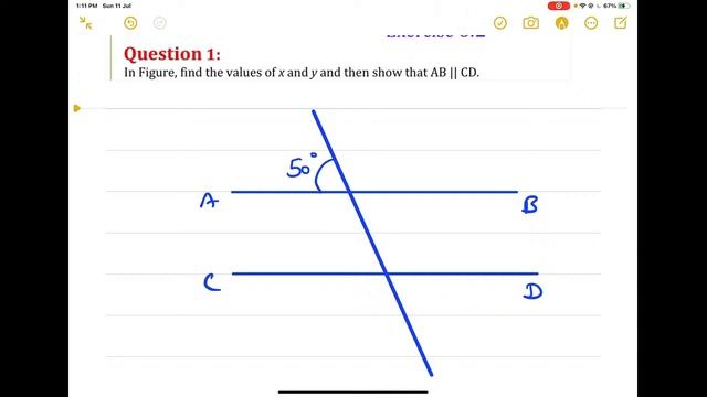 Class 9 RD SHARMA LINES AND ANGLES EX-6.2 смотреть онлайн