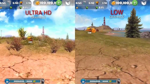 'ISLANDS' Map - Graphics comparison | OFF THE ROAD | OTR-OPEN WORLD DRIVING | ANDROID смотреть онлайн