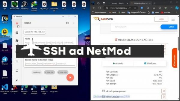 How to Creat ssh acc for Netmod pc