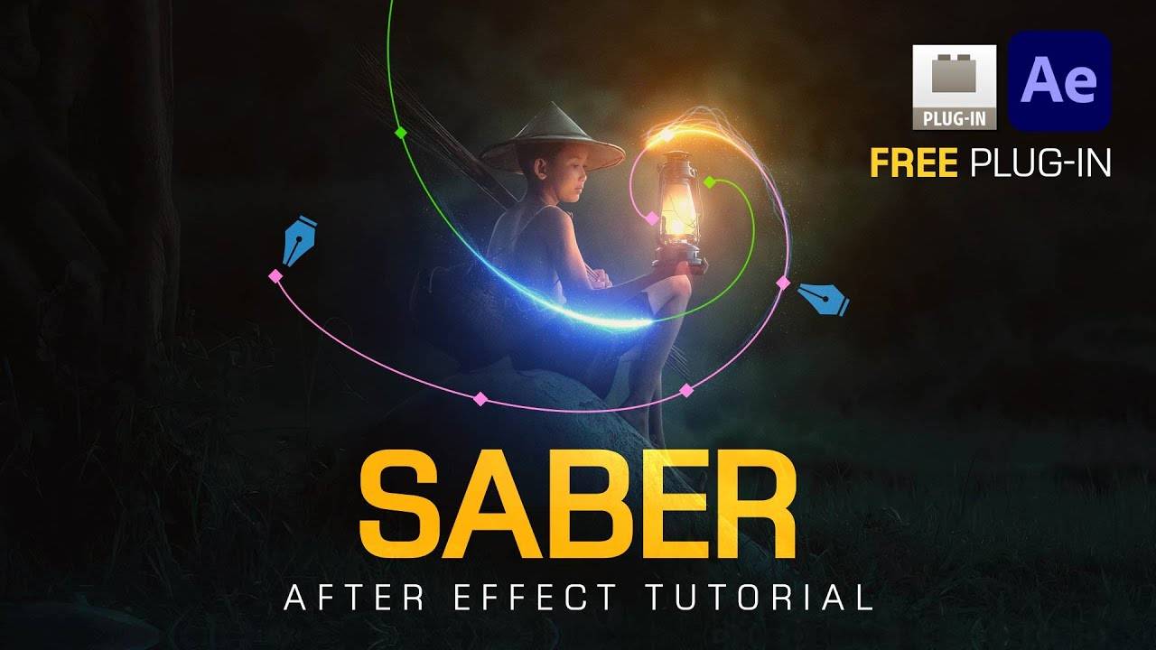 Видеоурок по креативному использованию плагина SABER в AFTER EFFECTS смотреть онлайн