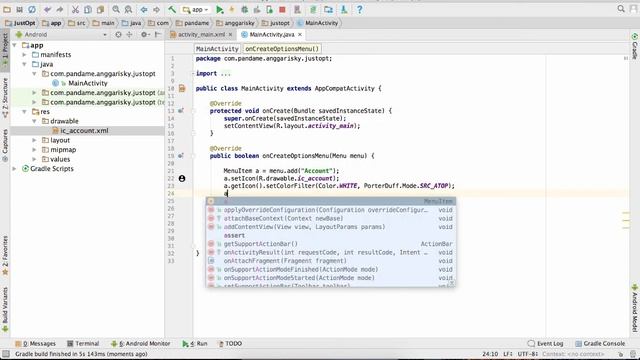 Add Menu in Android Studio Tutorial смотреть онлайн