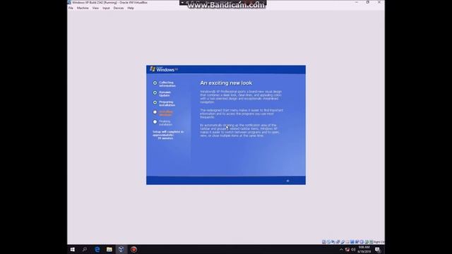Installing Windows XP 2542 in VirtualBox смотреть онлайн