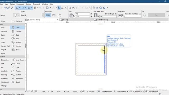 INSERTING AND OPENING DOORS & WINDOWS IN ALL ARCHICAD VERSION смотреть онлайн