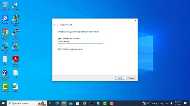 How to Add Show Desktop Icon to Taskbar in Windows 10 смотреть онлайн