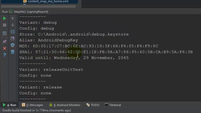 How to obtain SHA-1 (Signing Certificate Fingerprint) key for Android App? смотреть онлайн