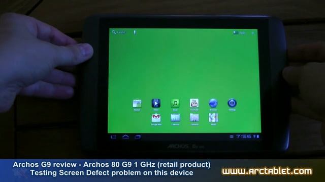 Archos 80 G9 1 GHz review Screen Defect testing смотреть онлайн
