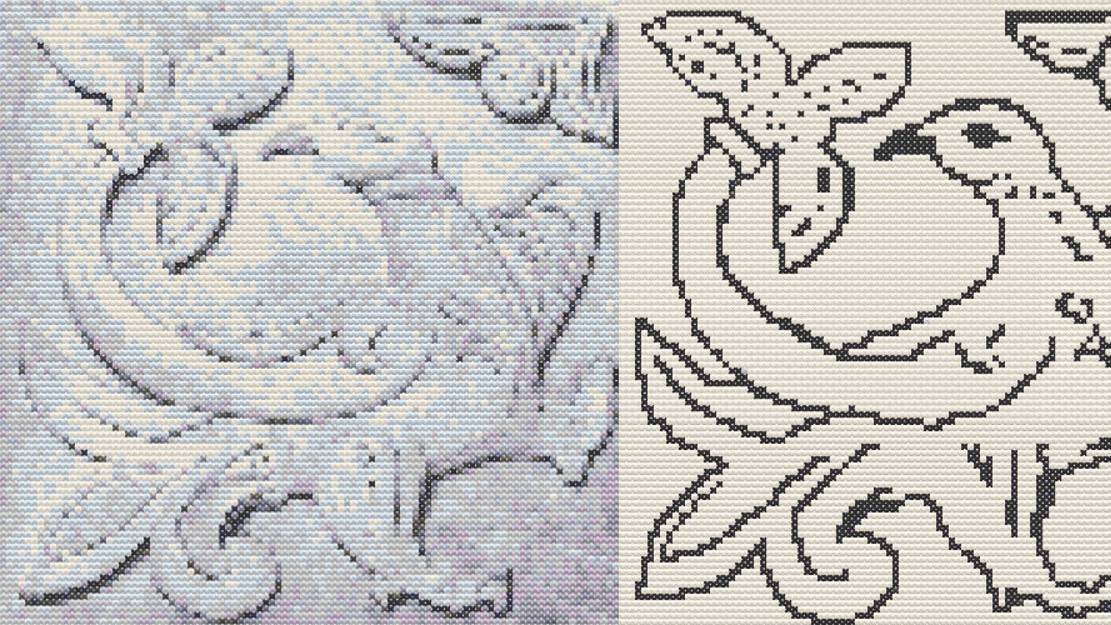 СХЕМЫ для РУКОДЕЛИЯ. ПТИЦА - белокаменная резьба Древней Руси. смотреть онлайн