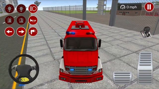 Fire Truck Driving Simulator 2020 #13 Fire Fighting game Best Android Gameplay смотреть онлайн