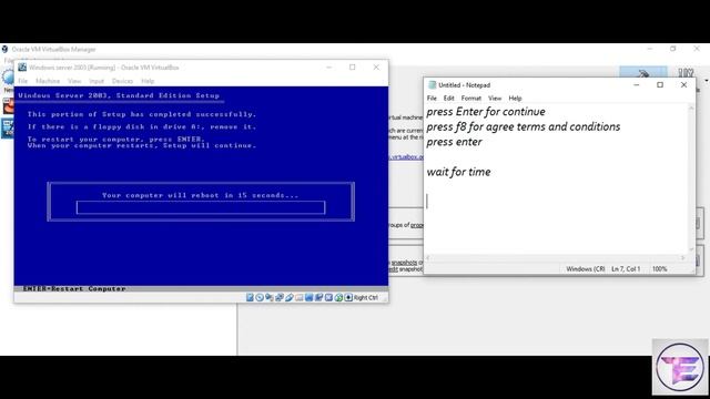 Windows Server 2003 - Installation in Virtualbox | Windows Server 2003 installation смотреть онлайн