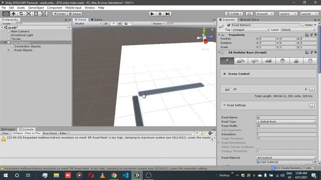 How to Create Environment in Unity 3d for Game Cool Look Road Creation in Unity 3D | Unity tutorial смотреть онлайн