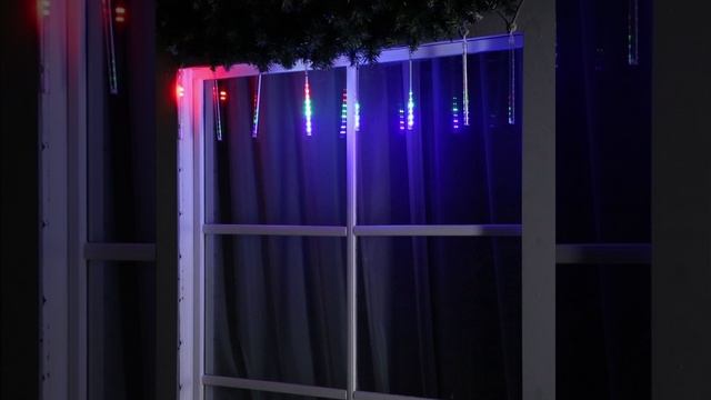 Гирлянда Luazon «Нить» IP44 УМС прозрачная нить 96 LED свечение мульти ( Арт ДетМир - 1000837726 )