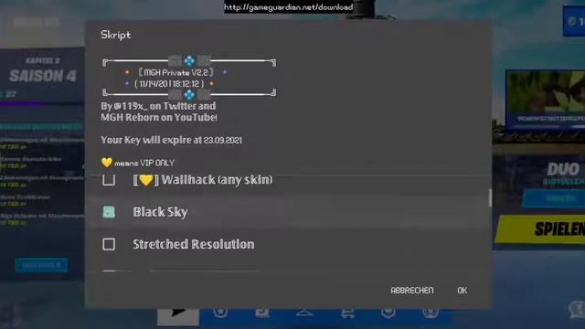 Fortnite Mobile mod menu Strech resolution Black skyFREE RELEASE | Tyto gameplays 2.2 смотреть онлайн