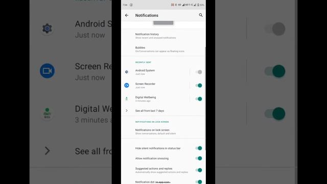 Android 11 in Mi A3 - Notification Settings quick look смотреть онлайн