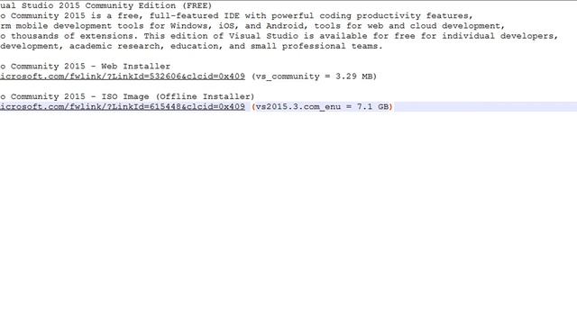 Link Download Visual Studio 2015 Community Edition FREE смотреть онлайн