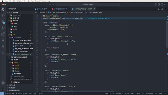 #31 Flutter Socket.IO Client: Setup & Socket Manager Class Creation | Taxi App Development смотреть онлайн