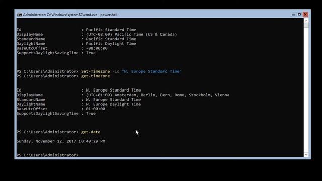 Die optimale Windows Server 2016 Core Installation - Zeitzone, Datum und Uhrzeit in der PowerShell смотреть онлайн