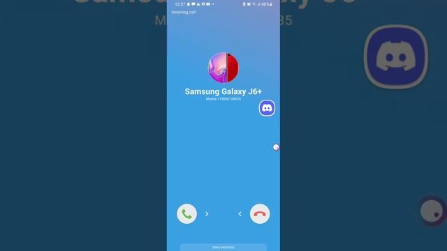 Galaxy J6+ (Android 8.1) (Samsung Experience 9.5) Incoming call смотреть онлайн
