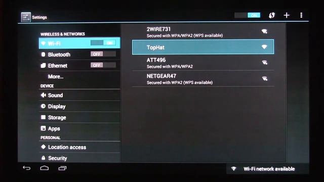 On screen video of update and settings for Jelly Bean first start. смотреть онлайн