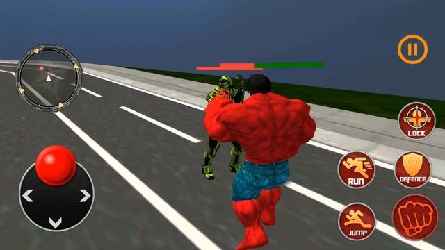 Monster Hero Robot Superhero Crime City Battle | Red Hulk Vs Monster Vs Robot - Android GamePlay смотреть онлайн