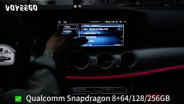 Mercedes Benz W213 Upgrade | A Large Android Touch Screen with Carplay смотреть онлайн
