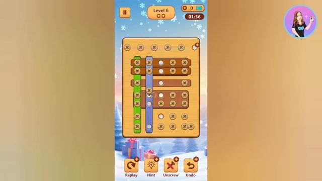 Wood Nuts & Bolts Puzzle Level 6 смотреть онлайн