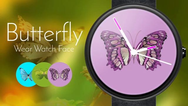 Android Wear Watch Face - Butterfly смотреть онлайн