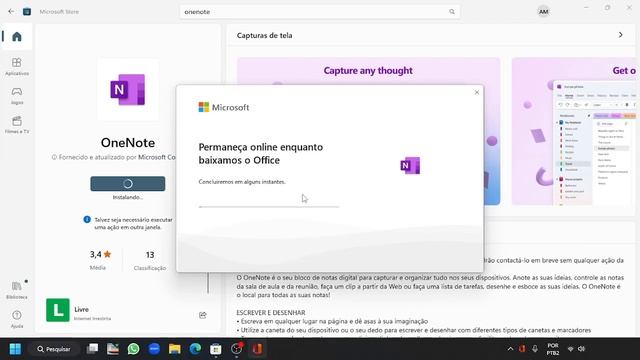 Instalar bloco de notas GRÁTIS OneNote pela loja do Windows смотреть онлайн
