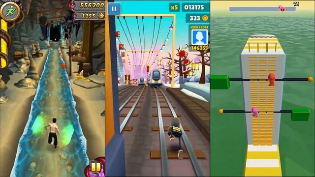 Temple Run 2 Pirate Cove Vs Subway Surfers Beijing Vs Fun Race 3D - Android Gameplay смотреть онлайн