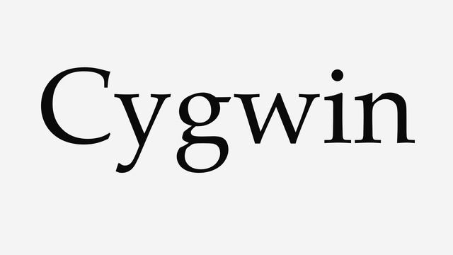 How to Pronounce Cygwin смотреть онлайн