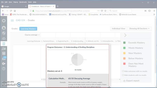 Canvas Assessment Pie Graph using Snipping Tool and Delay смотреть онлайн