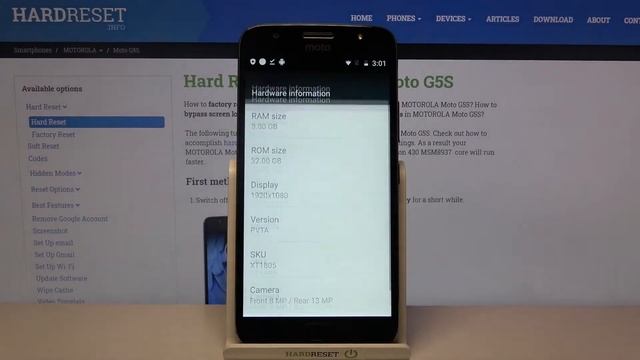 How to Check Device Specifications in Motorola Moto G5S - Find Device Info смотреть онлайн