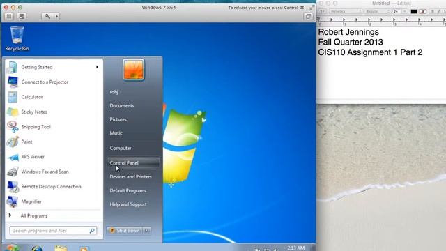 Windows 7 Open Control Panel смотреть онлайн