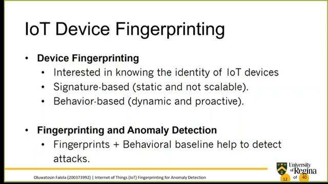 Internet of Things (IoT) Device Fingerprinting for Anomaly Detection смотреть онлайн