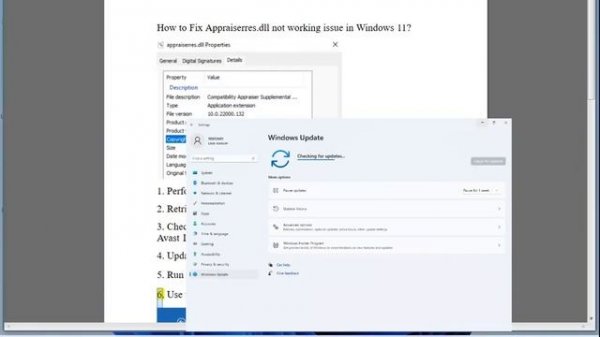 Fix Appraiserres.dll not working issue in Windows 11