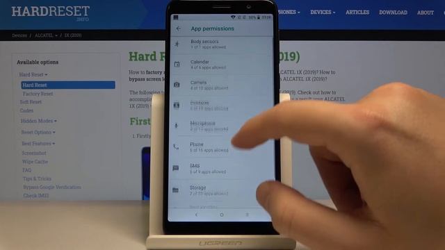 How to Operate Permission Manager in Alcatel 1X 2019 – Change App Permissions смотреть онлайн