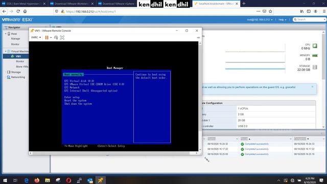 1.C. LAB VMware ESXi - create Virtual Machine смотреть онлайн