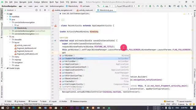 Add custom toolbar to Bottom Navigation activity with Android Studio latest version. смотреть онлайн