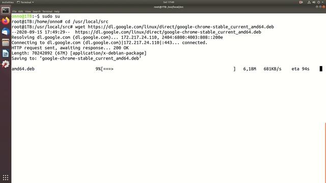 20200915 LINUX instalasi google chrome di Ubuntu 18.04 смотреть онлайн