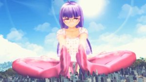 Giantess girl | giant feet grow | play in city | added sound |
