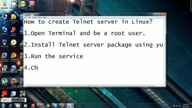 How to create Telnet server in Linux? смотреть онлайн