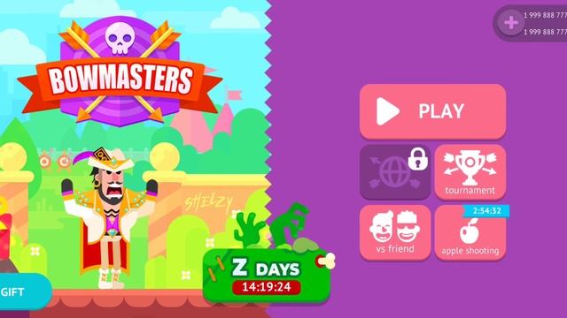BOWMASTERS mod apk unlocked alln caracters - Gameplay Ron vs Thor смотреть онлайн