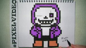 Рисунки по клеточкам Эпик Санс #pixelvideo3d