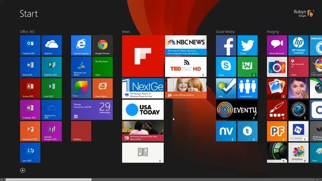 Windows 8.1 Start Screen Tile Organizing Tutorial смотреть онлайн