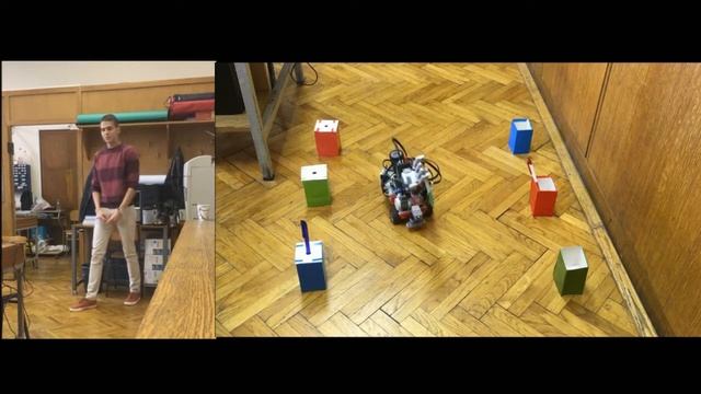 Lego Mindstorms controlled by Microsoft Kinect смотреть онлайн