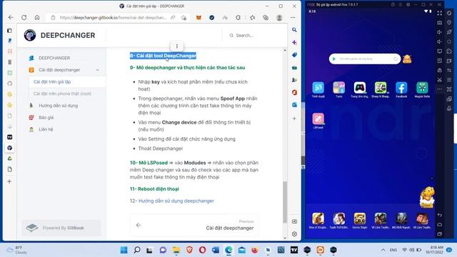 Hướng dẫn cài đặt DEEPCHANGER - tool change device info trên giả lập NOX PLAYER (full voice) смотреть онлайн