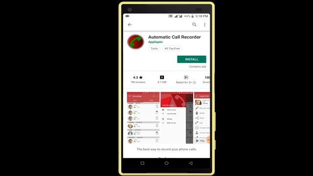Automatic Call Recorder For Android - Automatic Call Recorder
